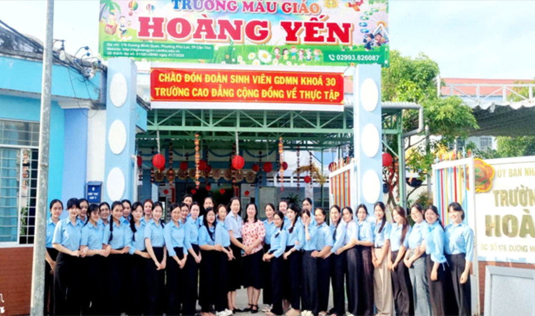 Các lớp Mầm Non Khóa 30 thực tập Sư phạm năm 2