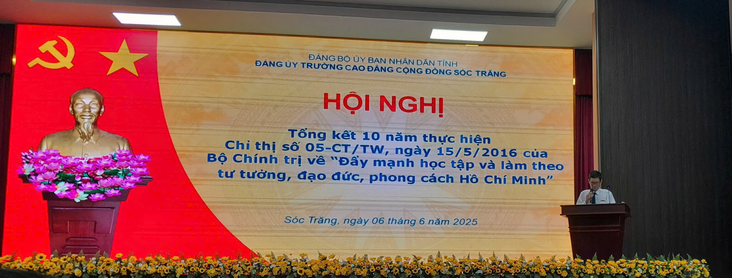 Hội nghị Tổng kết 10 năm thực hiện Chỉ thị số 05-CT/TW, ngày 15/5/2016 của Bộ Chính trị về “Đẩy mạnh học tập và làm theo tư tưởng, đạo đức,  phong cách Hồ Chí Minh” và Sơ kết công tác Đảng 6 tháng đầu năm 2025